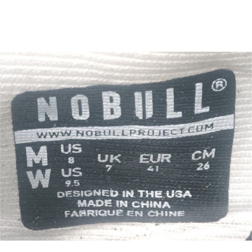NOBULL New England Diamond Mesh Runner Shoes Women's Size 9.5 White & Blue - Picture 9 of 9